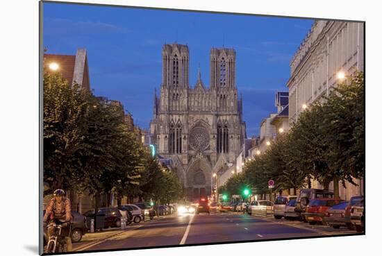 Cathedral of Notre Dame, Unesco World Heritage Site, Reims, Haute Marne, France-Charles Bowman-Mounted Photographic Print