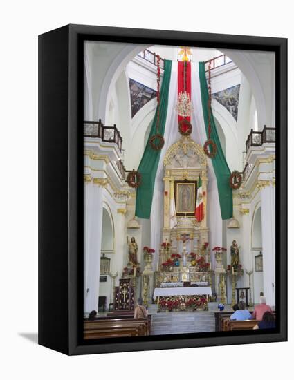 Cathedral of Our Lady of Guadalupe, Puerto Vallarta, Jalisco State, Mexico, North America-Richard Cummins-Framed Stretched Canvas