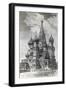 Cathedral of Protection of Most Holy Theotokos on Moat or Saint Basil's Cathedral on Red Square in-null-Framed Giclee Print