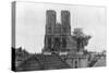 Cathedral of Reims, First World War, 19 April 1917-null-Stretched Canvas