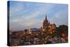 Cathedral of San Miguel De Allende at Sunset-Craig Lovell-Stretched Canvas