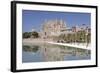 Cathedral of Santa Maria of Palma (La Seu) and Almudaina Palace at Parc De La Mar-Markus Lange-Framed Photographic Print