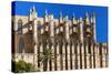 Cathedral of Santa Maria of Palma, Majorca, Balearic Islands, Spain.-Nico Tondini-Stretched Canvas