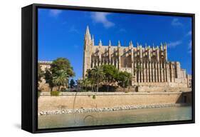 Cathedral of Santa Maria of Palma, Majorca, Balearic Islands, Spain.-Nico Tondini-Framed Stretched Canvas