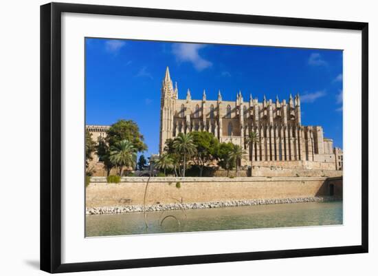 Cathedral of Santa Maria of Palma, Majorca, Balearic Islands, Spain.-Nico Tondini-Framed Photographic Print