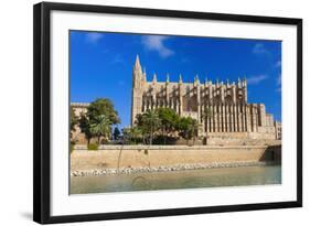 Cathedral of Santa Maria of Palma, Majorca, Balearic Islands, Spain.-Nico Tondini-Framed Photographic Print