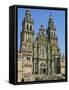 Cathedral of Santiago De Compostela, UNESCO World Heritage Site, Galicia, Spain, Europe-Maxwell Duncan-Framed Stretched Canvas