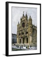 Cathedral of Siena, Italy, 1800s-null-Framed Giclee Print