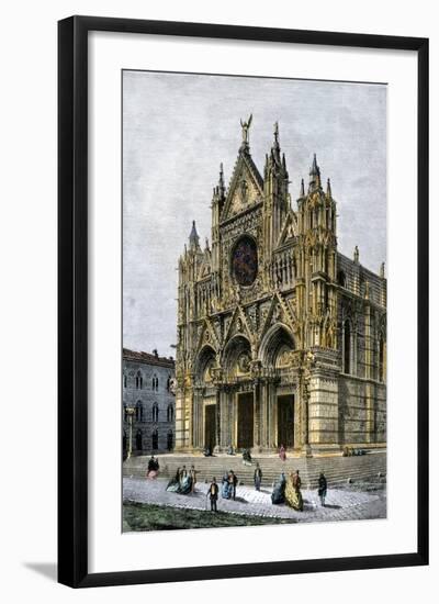 Cathedral of Siena, Italy, 1800s-null-Framed Giclee Print