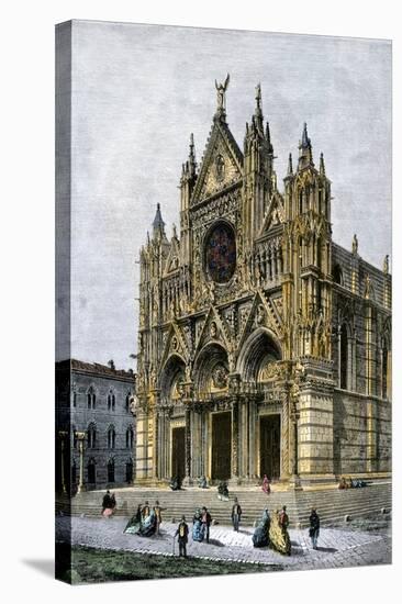 Cathedral of Siena, Italy, 1800s-null-Stretched Canvas