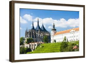 Cathedral of St. Barbara and Jesuit College, Kutna Hora, Czech Republic-phbcz-Framed Photographic Print