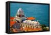Cathedral of St. James in Sibenik, Croatia-Lucertolone-Framed Stretched Canvas