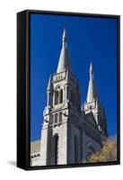 Cathedral of St Joseph, Sioux Falls, South Dakota, USA-Walter Bibikow-Framed Stretched Canvas