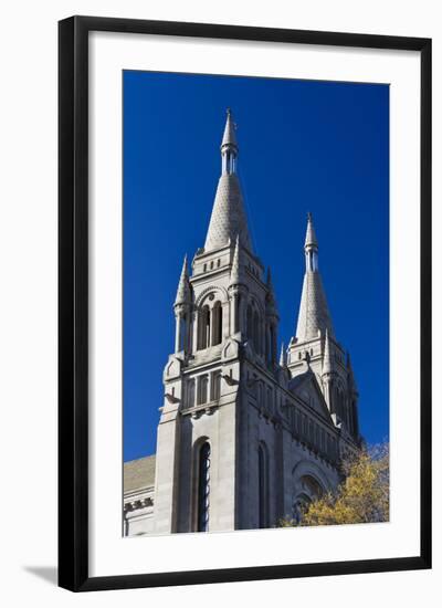 Cathedral of St Joseph, Sioux Falls, South Dakota, USA-Walter Bibikow-Framed Photographic Print