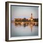 Cathedral of St. Lawrence Illuminated at Sunrise, Stari Grad (Old Town), Trogir, Dalmatia, Croatia-Doug Pearson-Framed Photographic Print