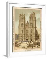 Cathedral of St Michael and St Gudula, Brussels-null-Framed Giclee Print