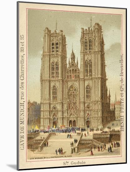 Cathedral of St Michael and St Gudula, Brussels-null-Mounted Giclee Print