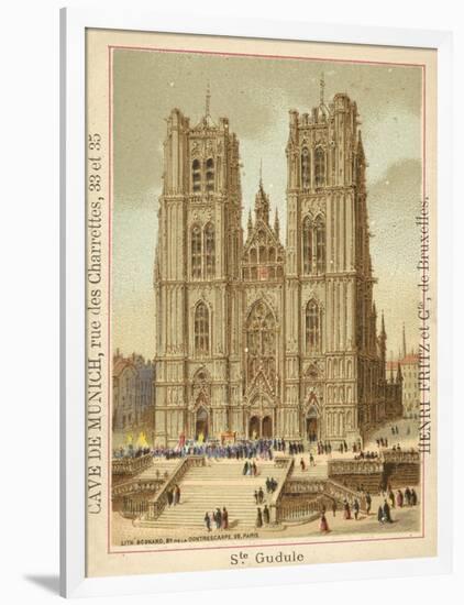 Cathedral of St Michael and St Gudula, Brussels-null-Framed Giclee Print