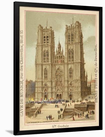 Cathedral of St Michael and St Gudula, Brussels-null-Framed Giclee Print