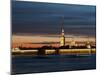 Cathedral of St. Peter and St. Paul at Dusk, St. Petersburg, Russia, Europe-Vincenzo Lombardo-Mounted Photographic Print