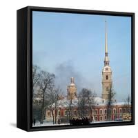 Cathedral of St Peter and St Paul in St Petersburg, 18th Century-CM Dixon-Framed Stretched Canvas