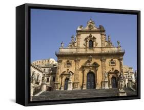 Cathedral of St Peter, UNESCO World Heritage Site, Modica, Sicily, Italy, Europe-Jean Brooks-Framed Stretched Canvas