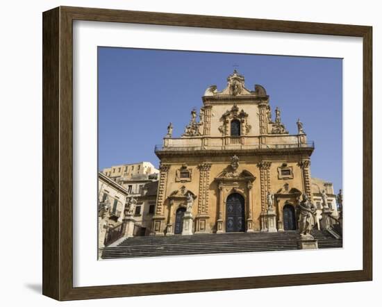 Cathedral of St Peter, UNESCO World Heritage Site, Modica, Sicily, Italy, Europe-Jean Brooks-Framed Photographic Print