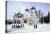 Cathedral of the Assumption in Winter Snow, Sergiev Posad, Moscow Area-Gavin Hellier-Stretched Canvas