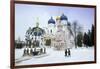 Cathedral of the Assumption in Winter Snow, Sergiev Posad, Moscow Area-Gavin Hellier-Framed Photographic Print