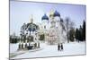 Cathedral of the Assumption in Winter Snow, Sergiev Posad, Moscow Area-Gavin Hellier-Mounted Photographic Print