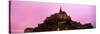 Cathedral on an Island, Mont Saint-Michel, Normandy, France-null-Stretched Canvas