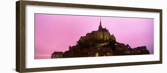 Cathedral on an Island, Mont Saint-Michel, Normandy, France-null-Framed Photographic Print