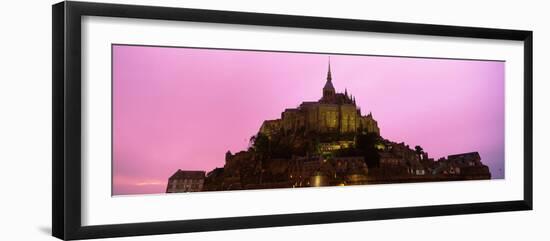 Cathedral on an Island, Mont Saint-Michel, Normandy, France-null-Framed Photographic Print