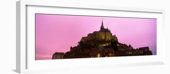Cathedral on an Island, Mont Saint-Michel, Normandy, France-null-Framed Photographic Print