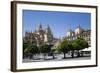 Cathedral on left and Town Hall on right, Plaza Mayor, Segovia, UNESCO World Heritage Site, Spain-Richard Maschmeyer-Framed Photographic Print