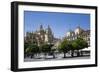 Cathedral on left and Town Hall on right, Plaza Mayor, Segovia, UNESCO World Heritage Site, Spain-Richard Maschmeyer-Framed Photographic Print