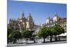 Cathedral on left and Town Hall on right, Plaza Mayor, Segovia, UNESCO World Heritage Site, Spain-Richard Maschmeyer-Mounted Photographic Print