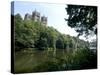 Cathedral Overlooking River Wear, Unesco World Heritage Site, Durham, County Durham, England-Ethel Davies-Stretched Canvas