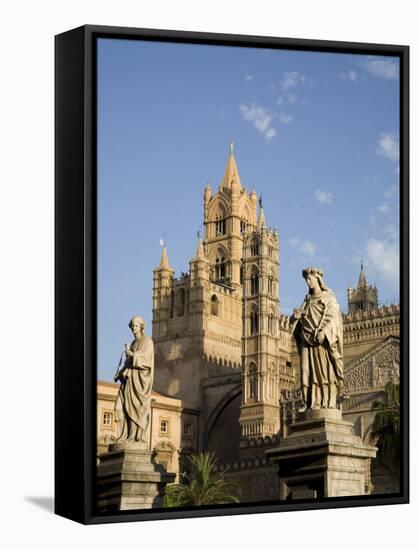 Cathedral, Palermo, Sicily, Italy, Europe-Olivieri Oliviero-Framed Stretched Canvas