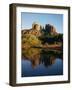 Cathedral Peak Reflecting in Oak Creek-James Randklev-Framed Photographic Print