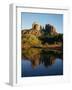 Cathedral Peak Reflecting in Oak Creek-James Randklev-Framed Photographic Print