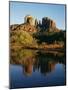 Cathedral Peak Reflecting in Oak Creek-James Randklev-Mounted Photographic Print