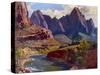 Cathedral Peak-Frank Bischoff-Stretched Canvas
