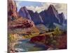 Cathedral Peak-Frank Bischoff-Mounted Art Print