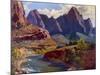 Cathedral Peak-Frank Bischoff-Mounted Art Print