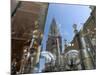 Cathedral Reflected in Window of Shop Selling Medieval Armour, Toledo, Castilla-La Mancha, Spain-Ruth Tomlinson-Mounted Photographic Print