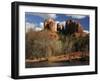 Cathedral Rock at Sunset, Red Rock Crossing, Sedona, Arizona, USA-Michel Hersen-Framed Premium Photographic Print