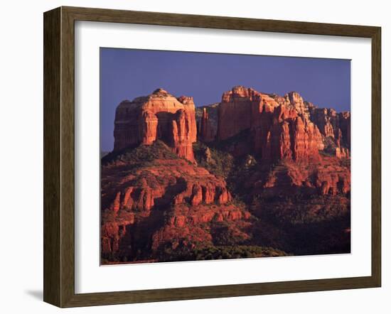 Cathedral Rock at Sunset, Sedona, Arizona, USA-Charles Sleicher-Framed Photographic Print