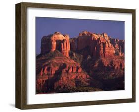 Cathedral Rock at Sunset, Sedona, Arizona, USA-Charles Sleicher-Framed Photographic Print