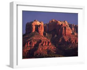 Cathedral Rock at Sunset, Sedona, Arizona, USA-Charles Sleicher-Framed Photographic Print